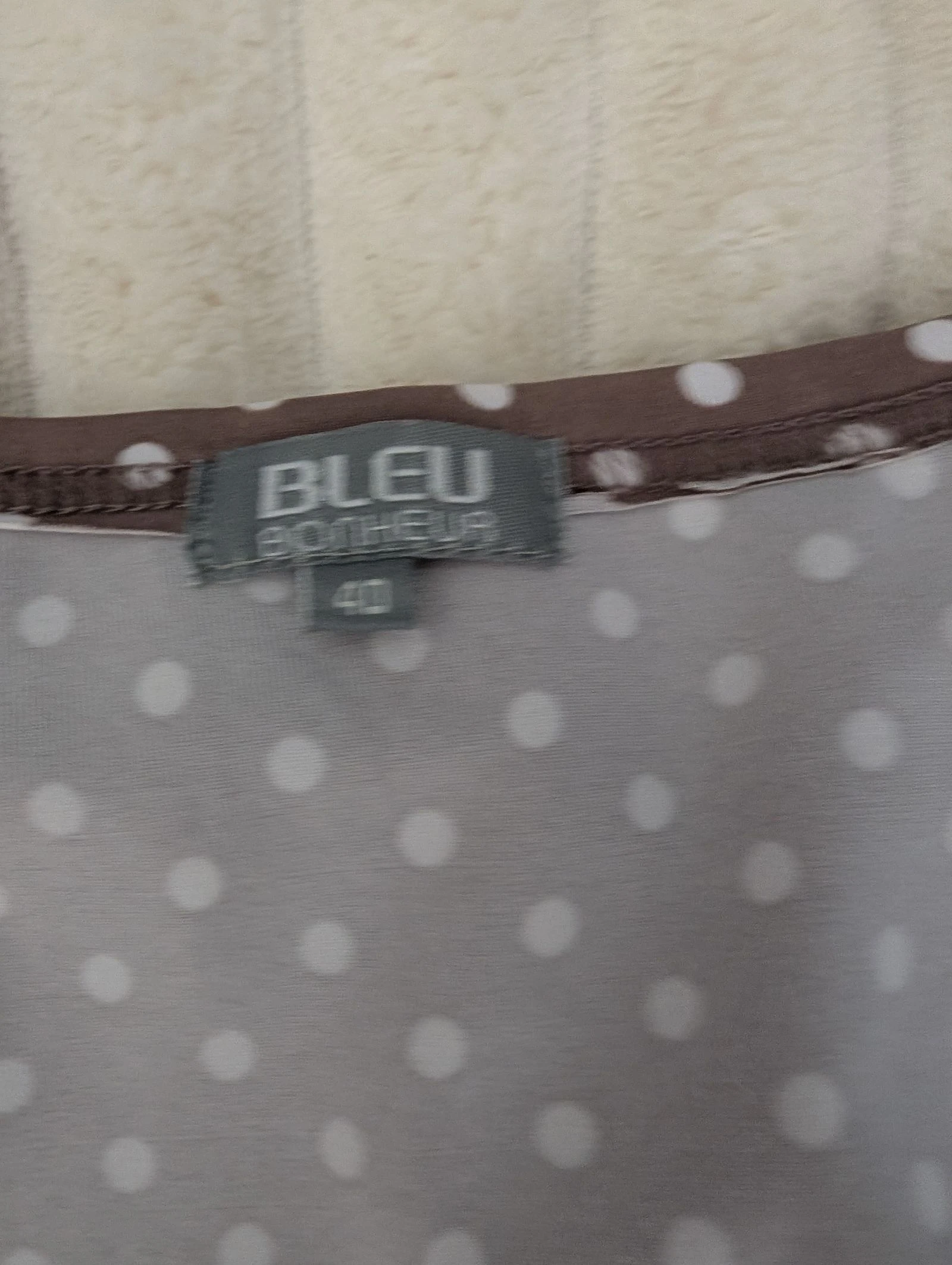 Super Vestido leve cachecoração com bolinhas Azul Feliz tamanho 40 – photo 5